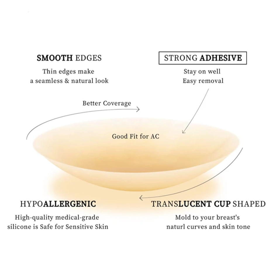 ESSENTIALS: Discreet Dancer Pasties/Nipple Covers (3 pairs & a box)