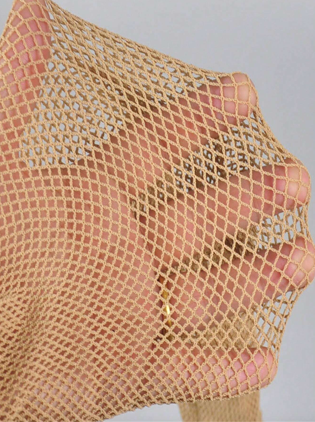 DDS - Pro Dance Hardnet Fishnet Tights: CARAMEL